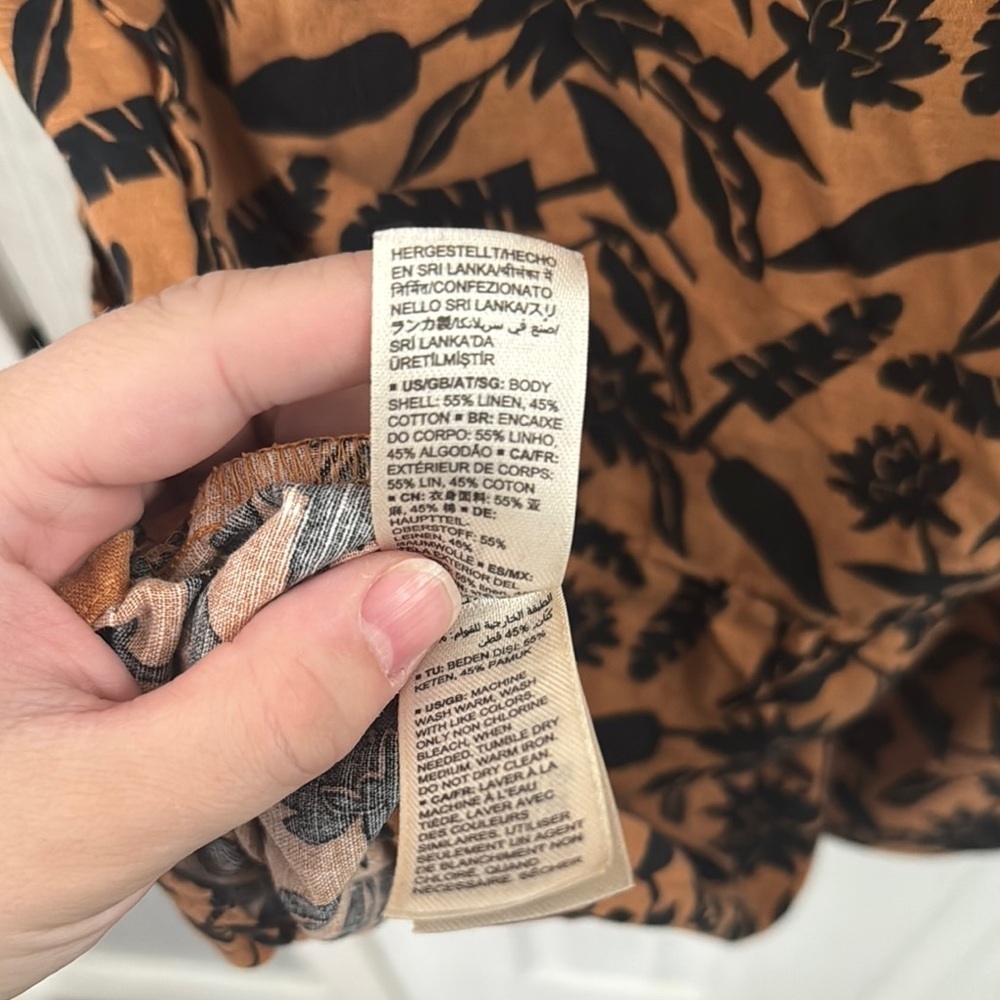 Good Thread Brown and Gold A-line Mini Dress - Picture 6 of 6